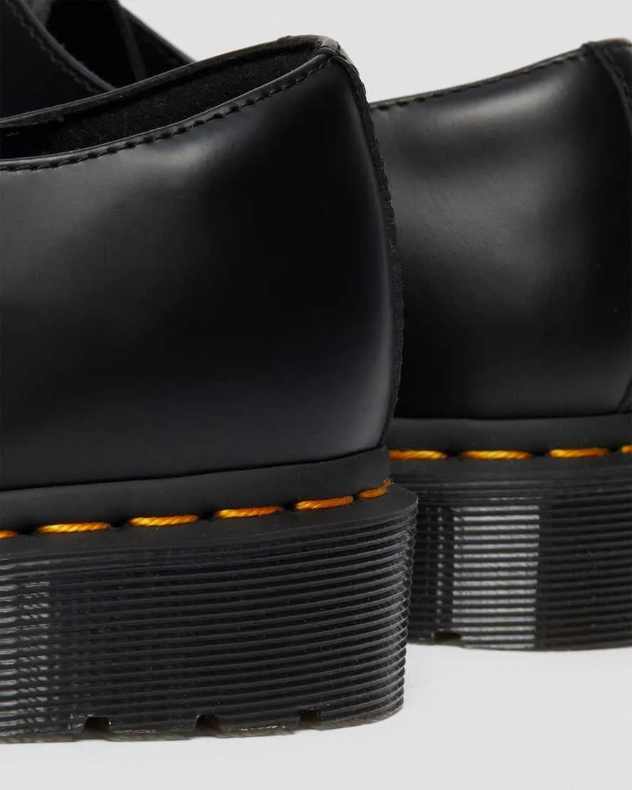 1461 Els Black Smooth Leather Oxford Shoes