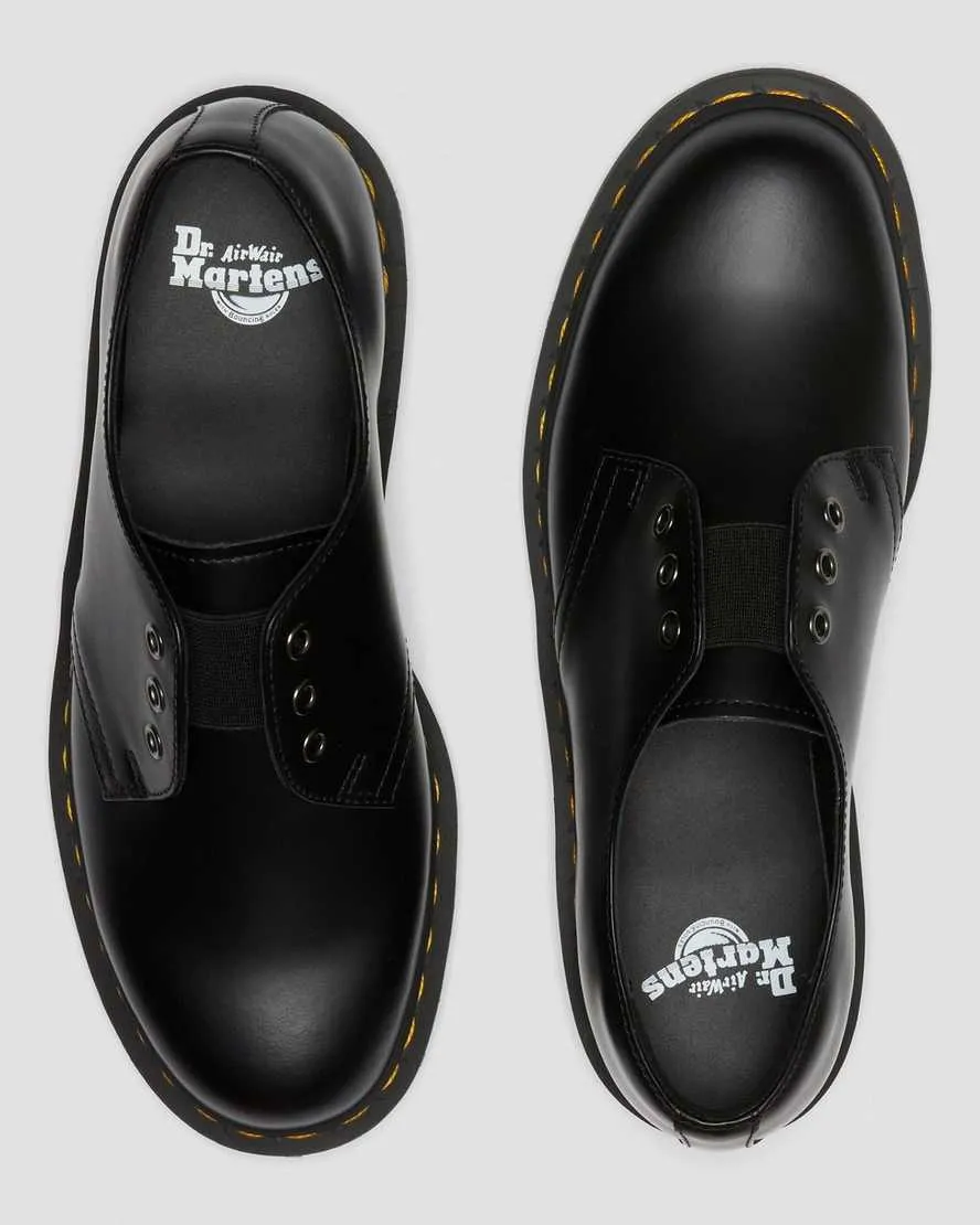 1461 Els Black Smooth Leather Oxford Shoes