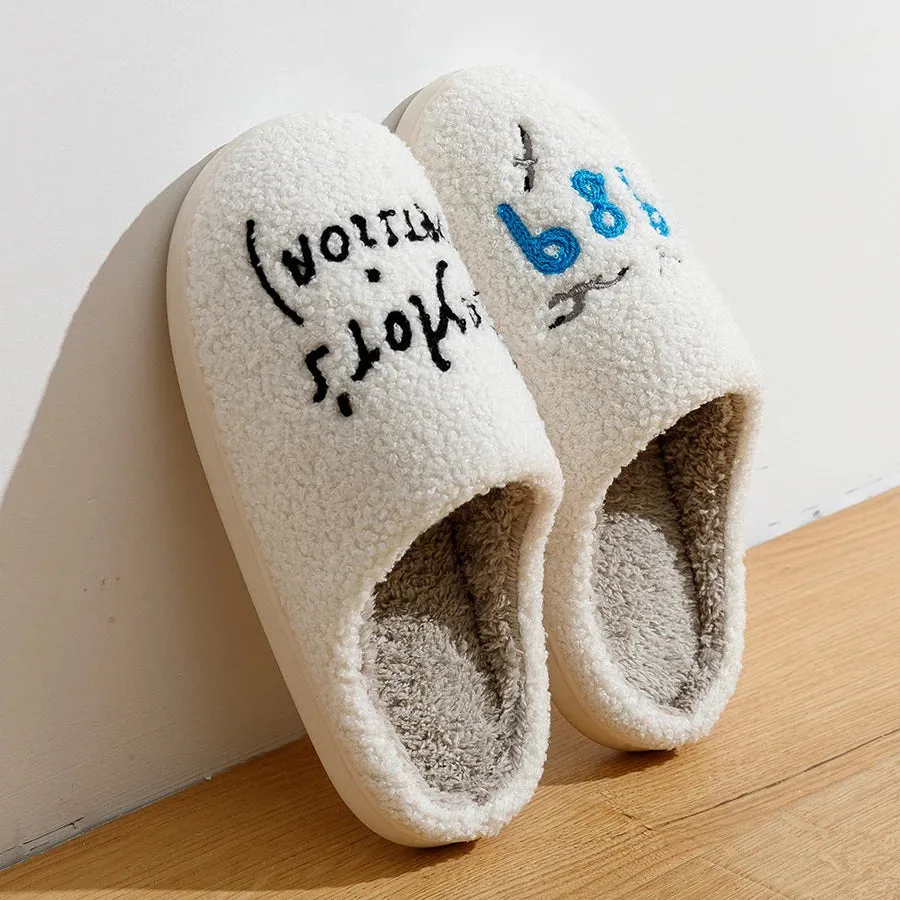 1989 Taylor's Women's Slippers Fuzzy Comfy Flat Taylor Swift Version Swifties Slides Gift for Her