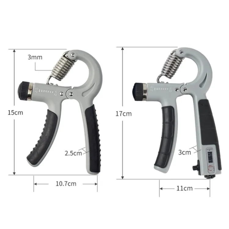 5-60KG Adjustable Grip Strength Wrist Fitness Exerciser All Black