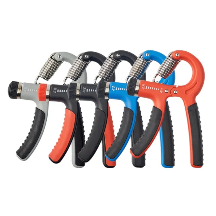 5-60KG Adjustable Grip Strength Wrist Fitness Exerciser All Black