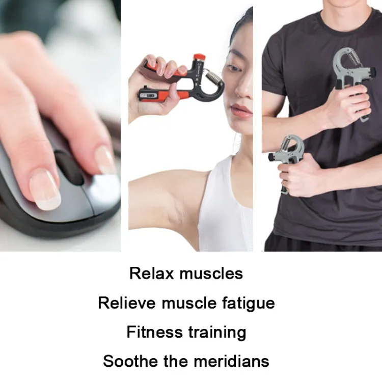 5-60KG Adjustable Grip Strength Wrist Fitness Exerciser All Black