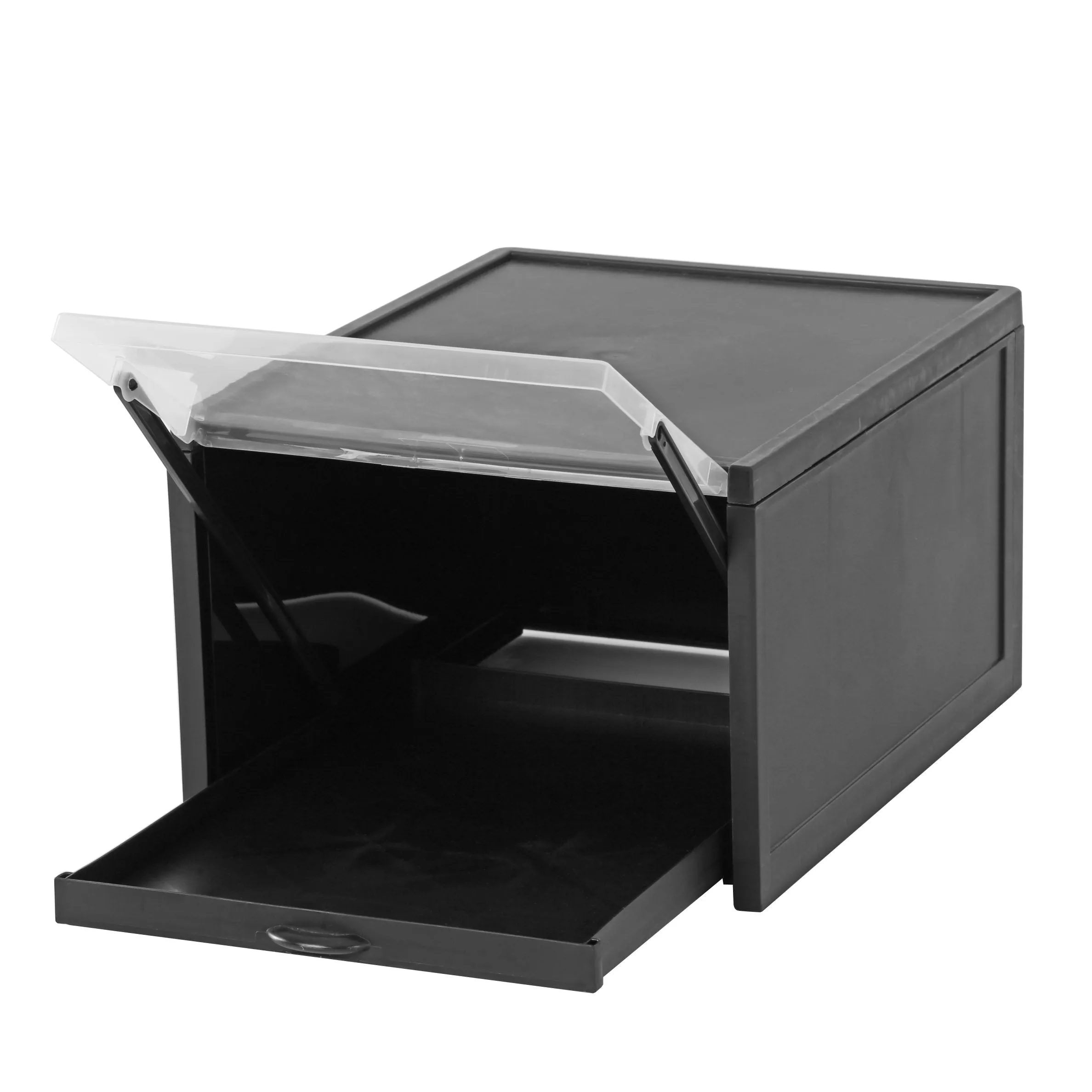 5-pc Stackable Shoe Organizer Black