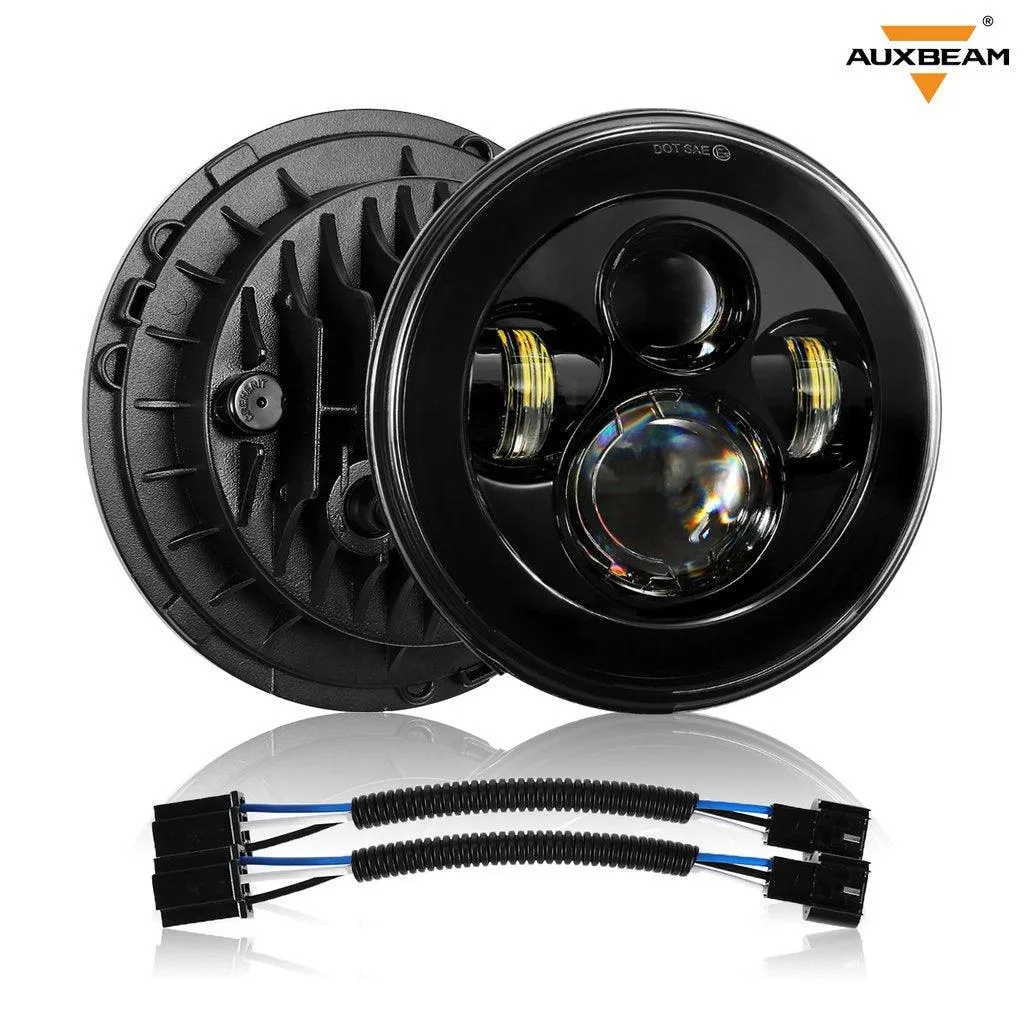 7'' LED Headlight Replacement   4'' LED Fog Light   LED Smoke Tail Light   Front Turn Signal & Fender Flares Side Marker Light for Jeep Wrangler JK