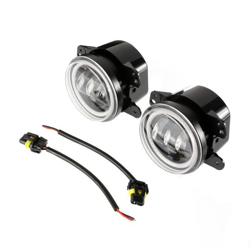 7'' LED Headlight Replacement   4'' LED Fog Light   LED Smoke Tail Light   Front Turn Signal & Fender Flares Side Marker Light for Jeep Wrangler JK