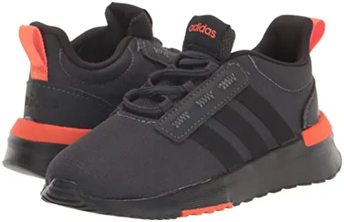 adidas Racer TR21 Running Shoe, Carbon/Black/Semi Impact Orange, 5 US Unisex Big Kid