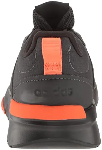 adidas Racer TR21 Running Shoe, Carbon/Black/Semi Impact Orange, 5 US Unisex Big Kid
