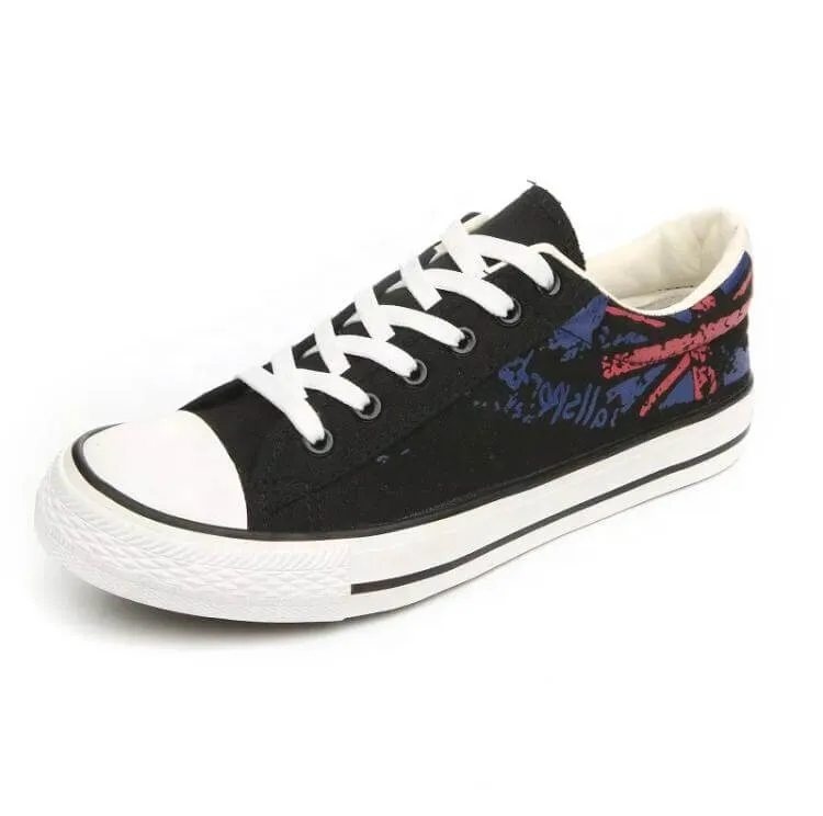 All Sports Britain Flag Printed Unisex Fashion Canvas Sneakers - 6617