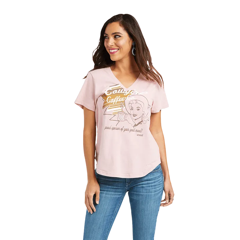 Ariat Women's Cowgirl Coffee Graphic Short Sleeve Tee