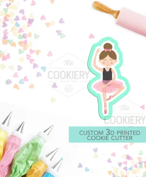 Ballerina Cookie Cutter - Ballet Cookie Cutter - Ballerina Cookies - 3D Printed Cookie Cutter - TCK72112