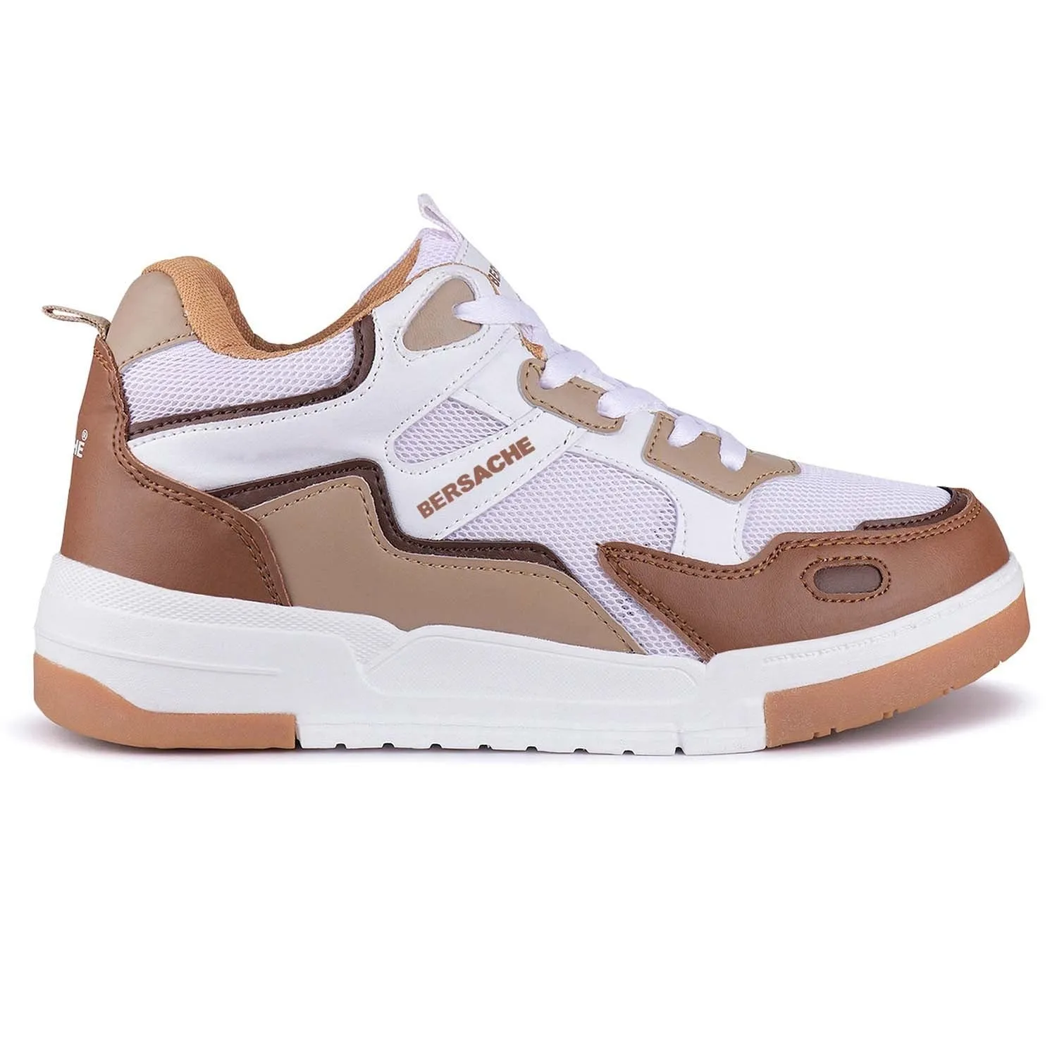 Bersache Premium Sports ,Gym, Trending Stylish Running Shoes For Men (9172-Brown)