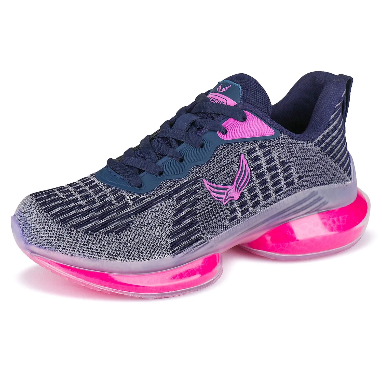 Bersache Premium Sports ,Gym, Trending Stylish Running Shoes For Women (9147-Navy Blue)