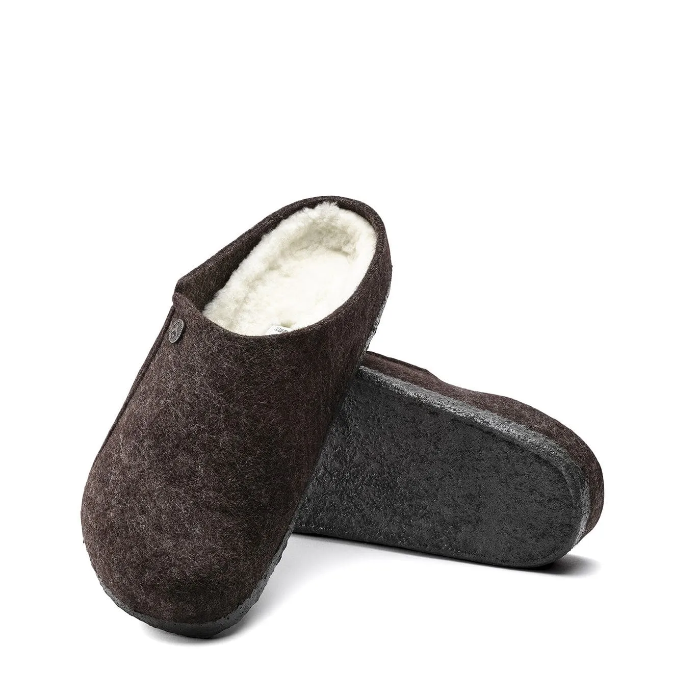 Birkenstock Womens Zermatt Shearling Narrow Slipper Mocha