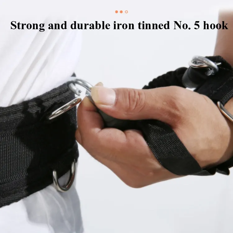 Bounce Trainer Fitness Resistance Band Boxing Suit Latex Tube Tension Rope Leg Waist Trainer, Weight: 140 Pounds(Red)