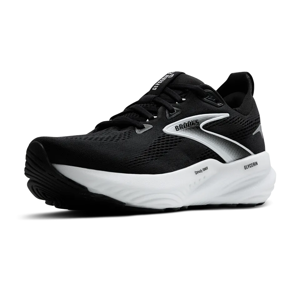Brooks Men's Glycerin 22 2E Width Black/Grey/White