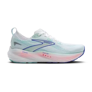 Brooks Women's Glycerin 22 B Width White/Limpet Shell/Amparo Blue