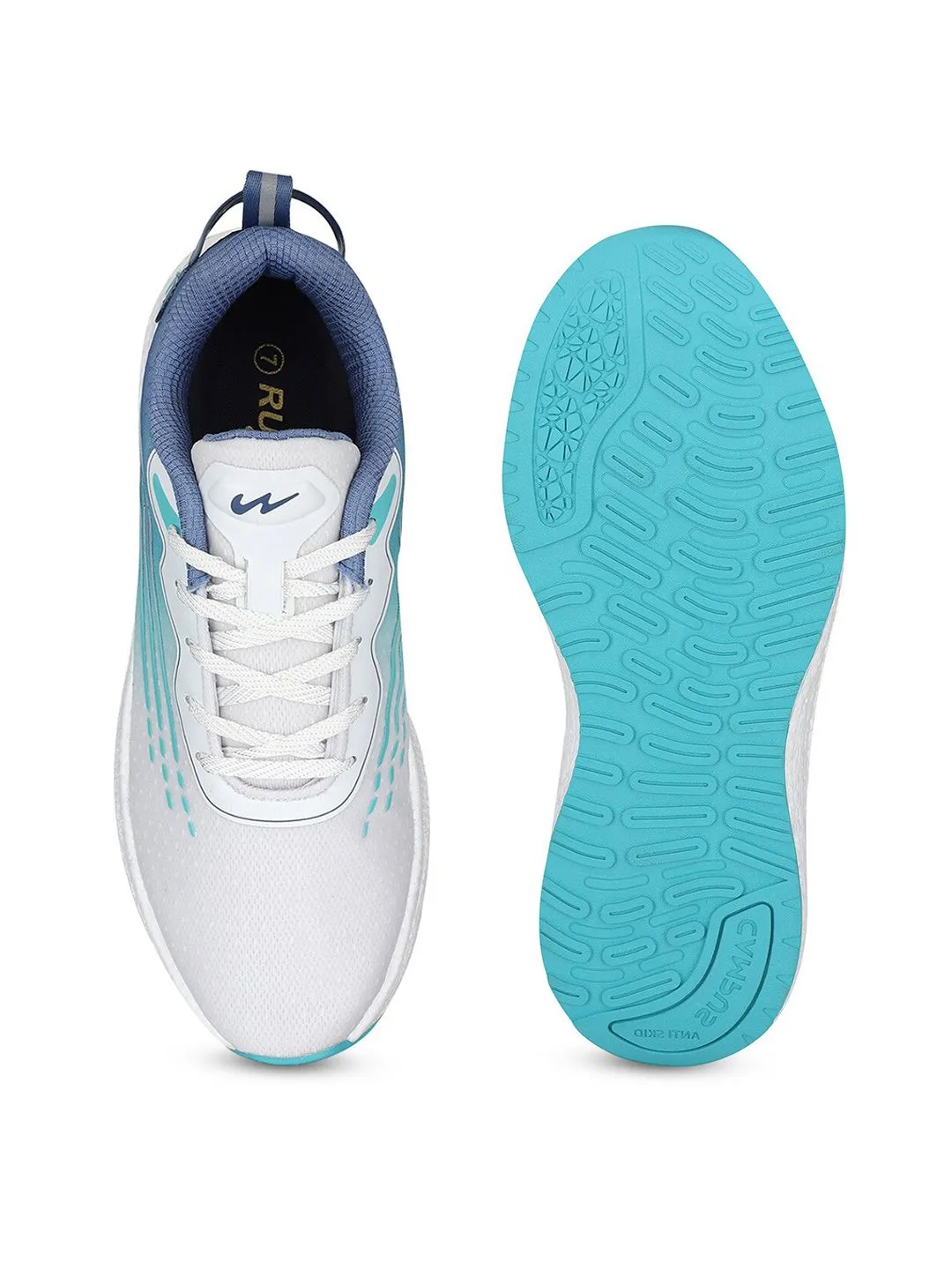 Campus Men Textured Lace-Up Running Shoes