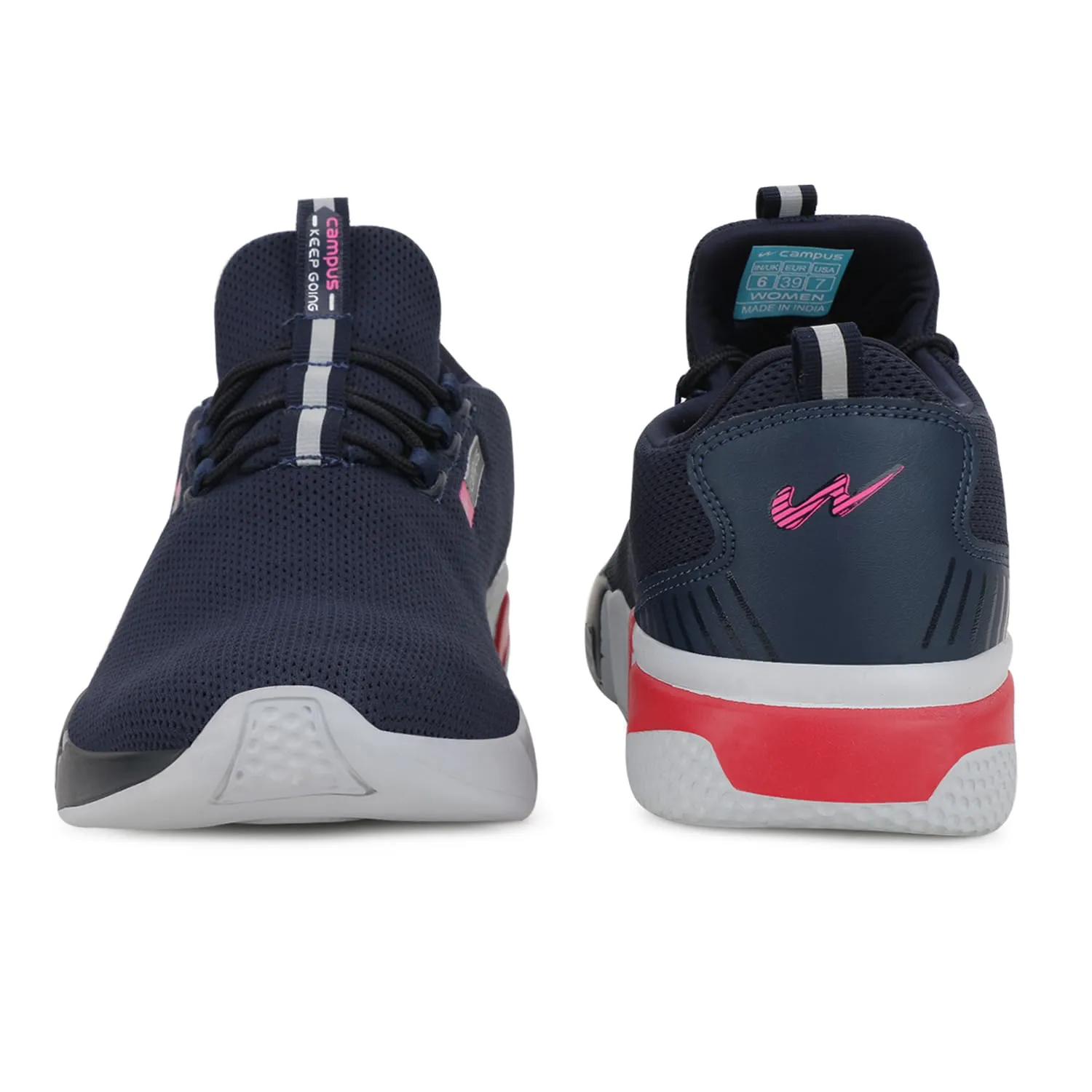 Campus Women's Alexa Navy/Pink Running Shoes - 7UK 5G-663