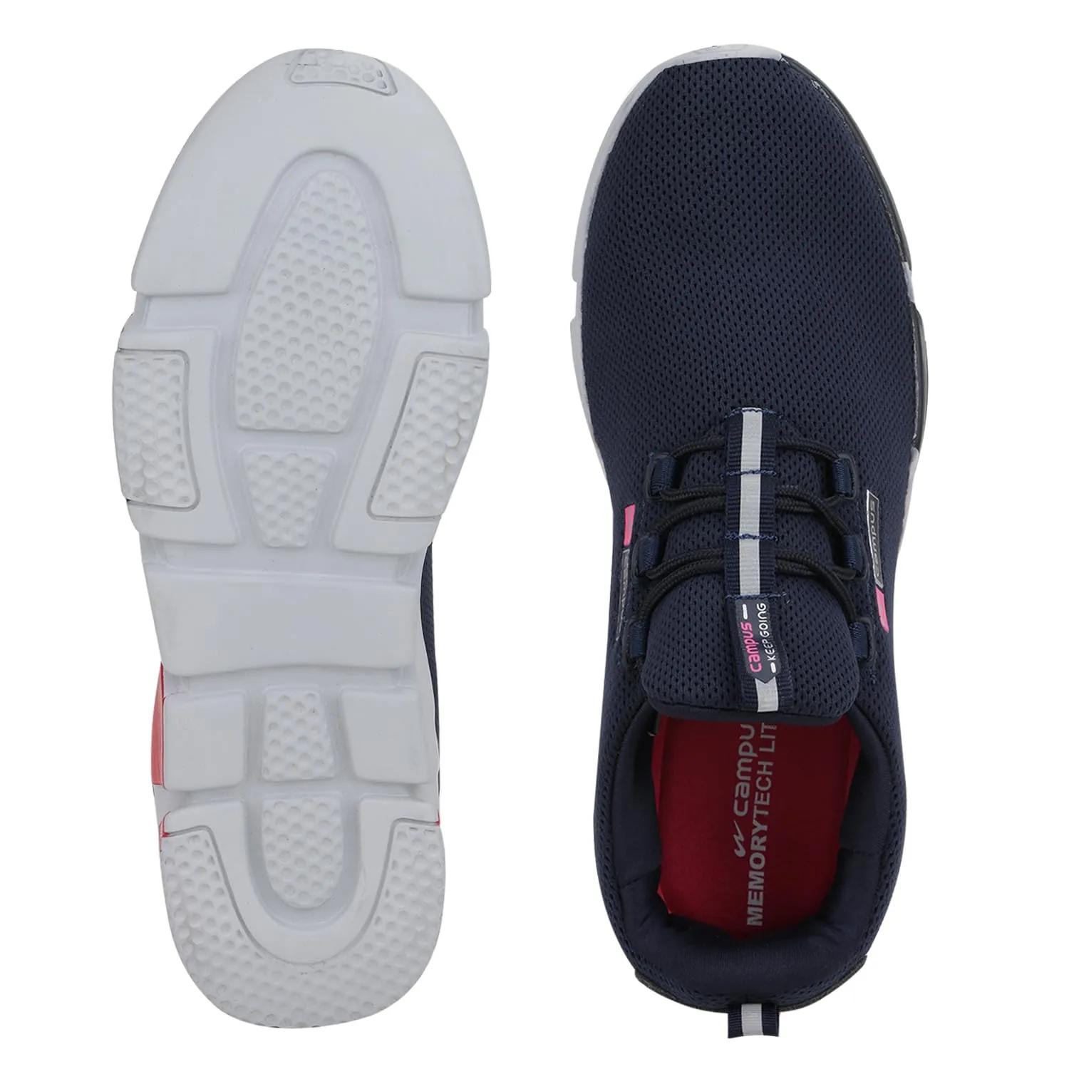 Campus Women's Alexa Navy/Pink Running Shoes - 7UK 5G-663