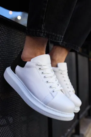 CH256 Men's Unisex White-Black Casual Sneaker Sports Shoes
