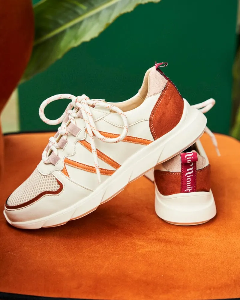 Chamois Women's Recycled Vegan Leather Sneakers | Dawn