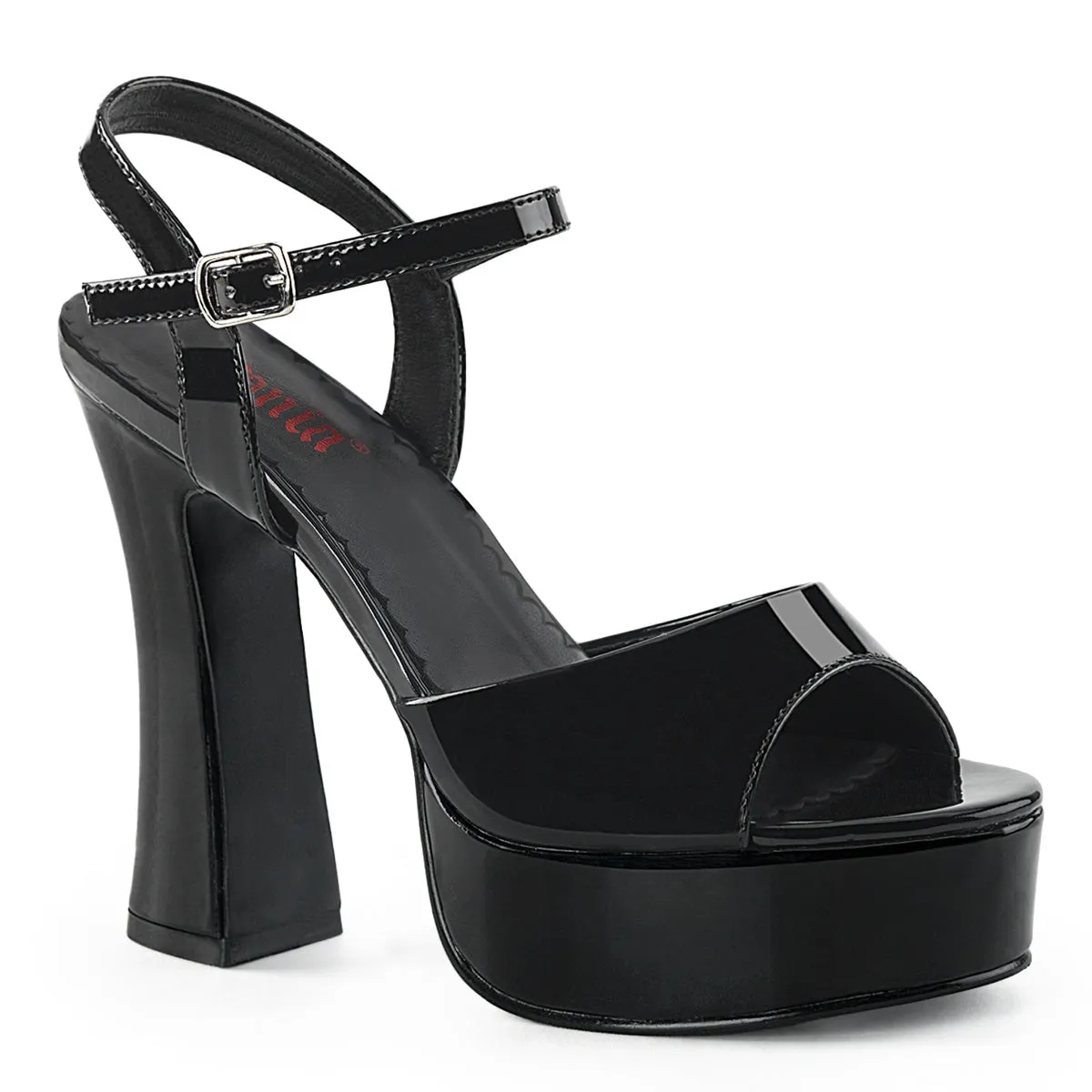Chunky 5-inch Heel Ankle Strap Shoe 4-colors DOLLY-09