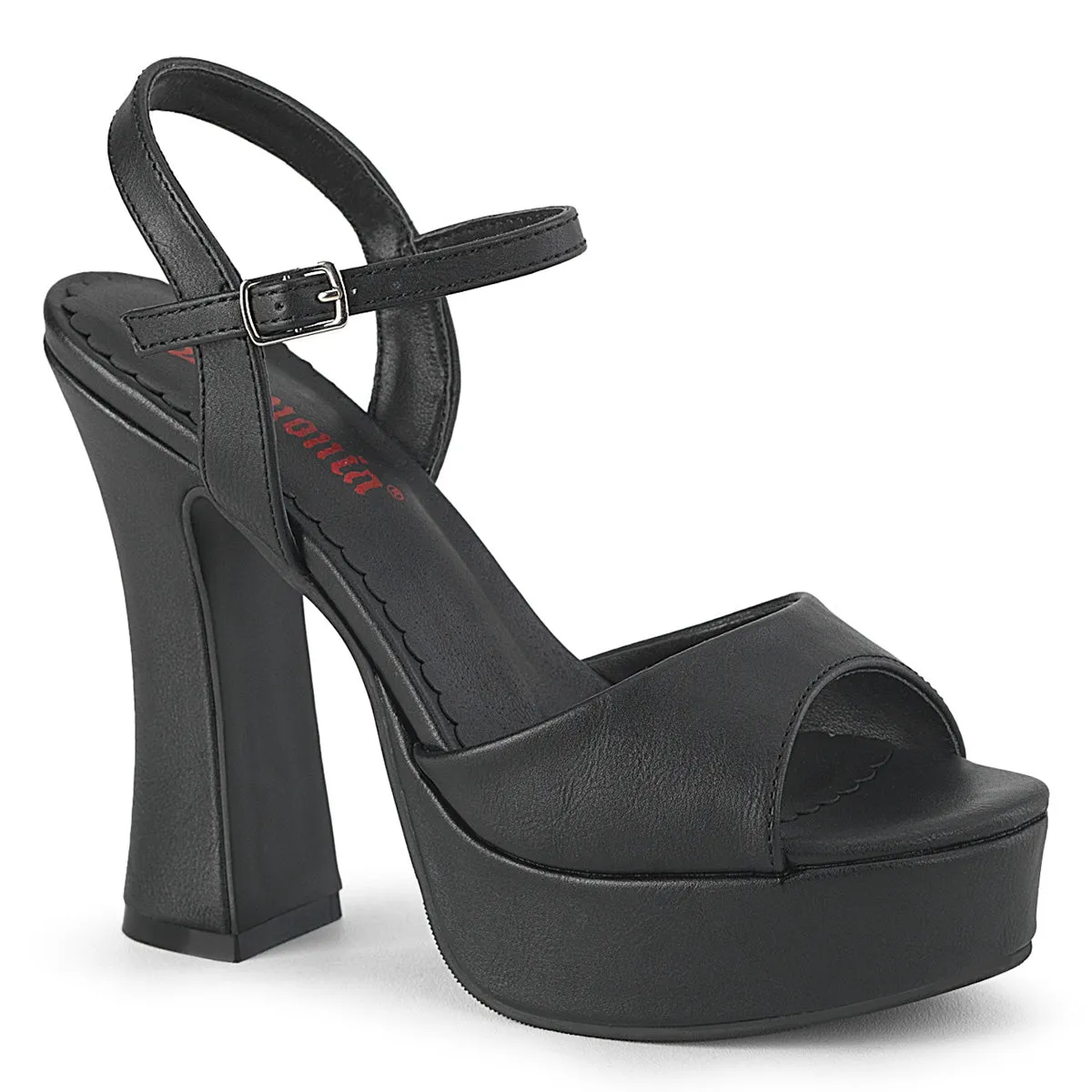 Chunky 5-inch Heel Ankle Strap Shoe 4-colors DOLLY-09