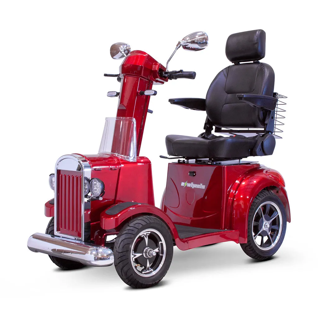 E-Wheels EW-VINTAGE 48V 700W 4-Wheel Mobility Scooter - Vintage Red