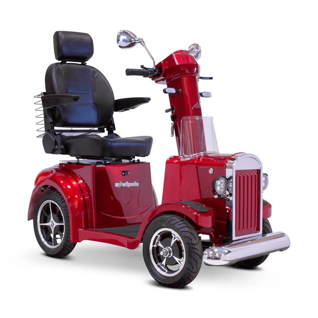 E-Wheels EW-VINTAGE 48V 700W 4-Wheel Mobility Scooter - Vintage Red