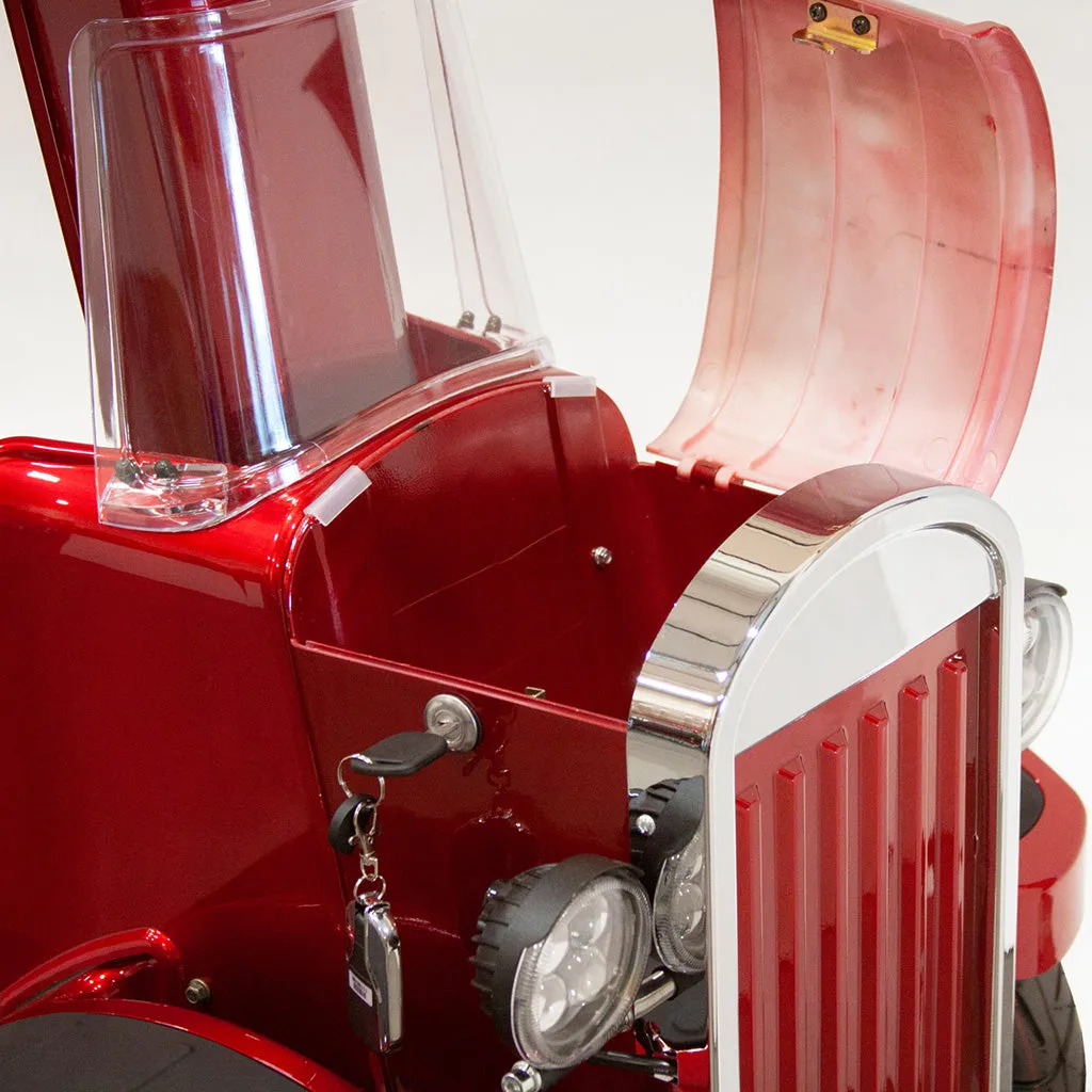 E-Wheels EW-VINTAGE 48V 700W 4-Wheel Mobility Scooter - Vintage Red