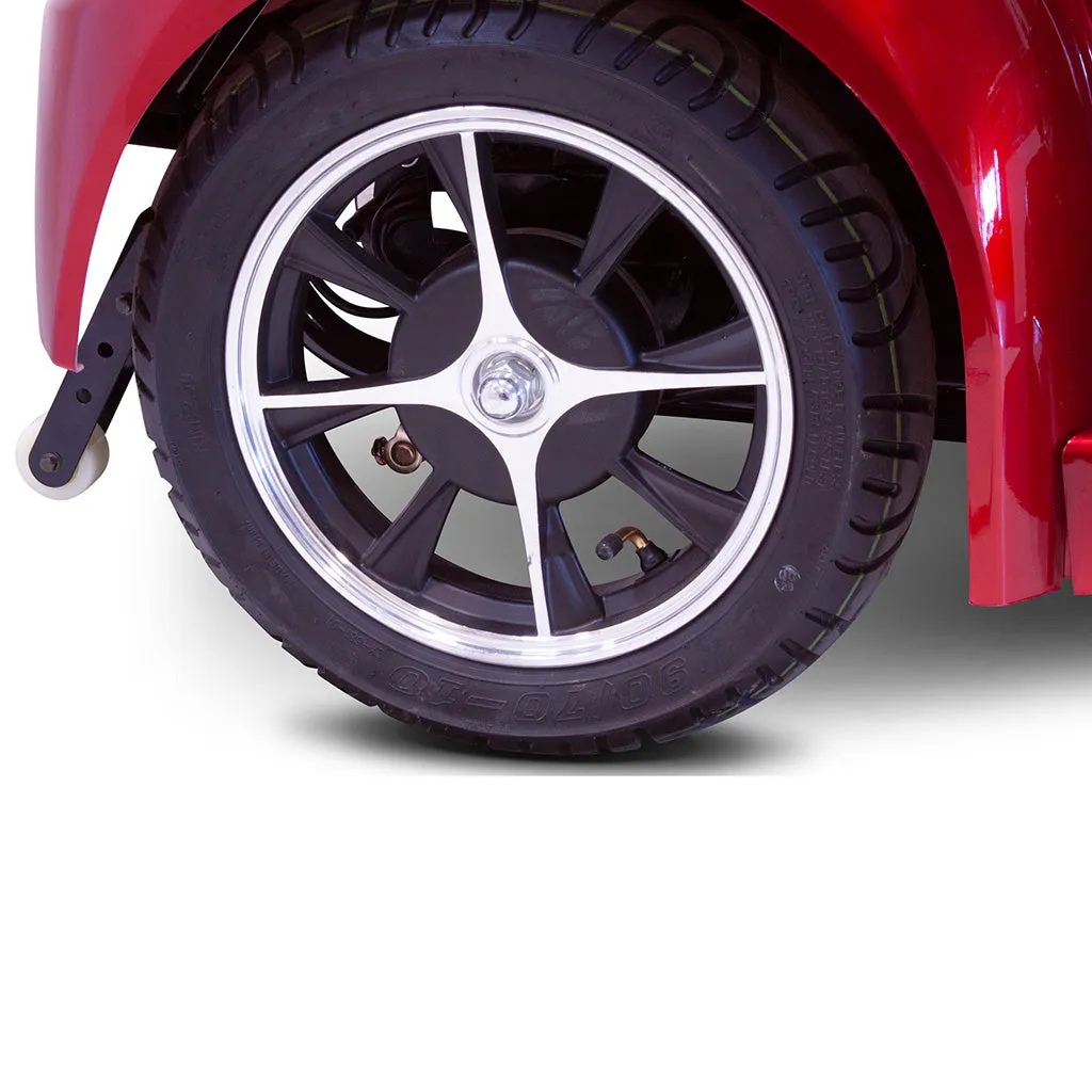 E-Wheels EW-VINTAGE 48V 700W 4-Wheel Mobility Scooter - Vintage Red