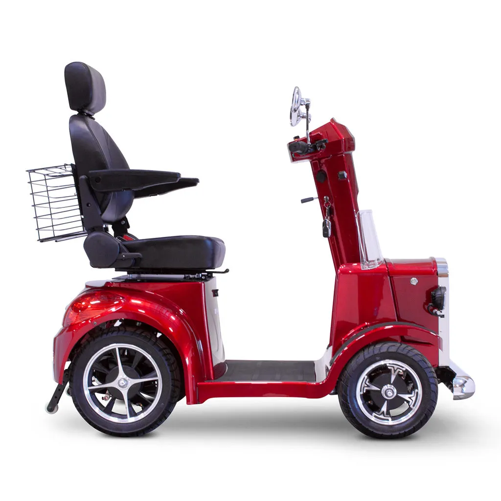 E-Wheels EW-VINTAGE 48V 700W 4-Wheel Mobility Scooter - Vintage Red