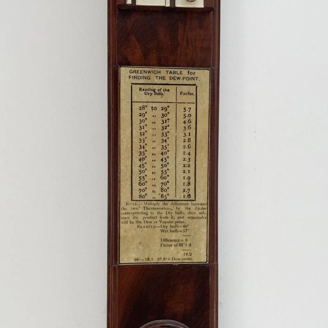 Early Victorian Weather Station Stick Barometer by Andrew Ross London