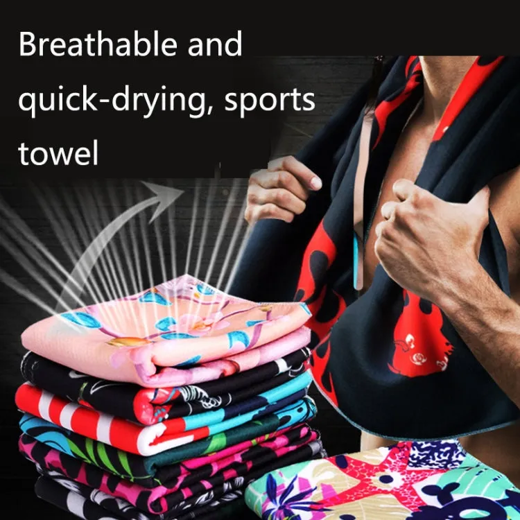 Fitness Cold Towel Outdoor Sports Cooling Quick-Drying Towel, Size: 100 x 30cm(Lightning)