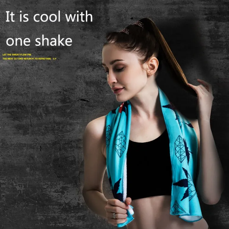 Fitness Cold Towel Outdoor Sports Cooling Quick-Drying Towel, Size: 100 x 30cm(Lightning)