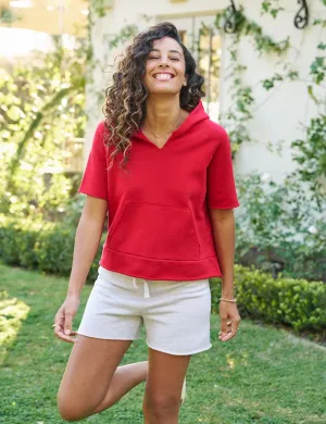 Frank & Eileen - Mel Hoodie in Double Decker Red