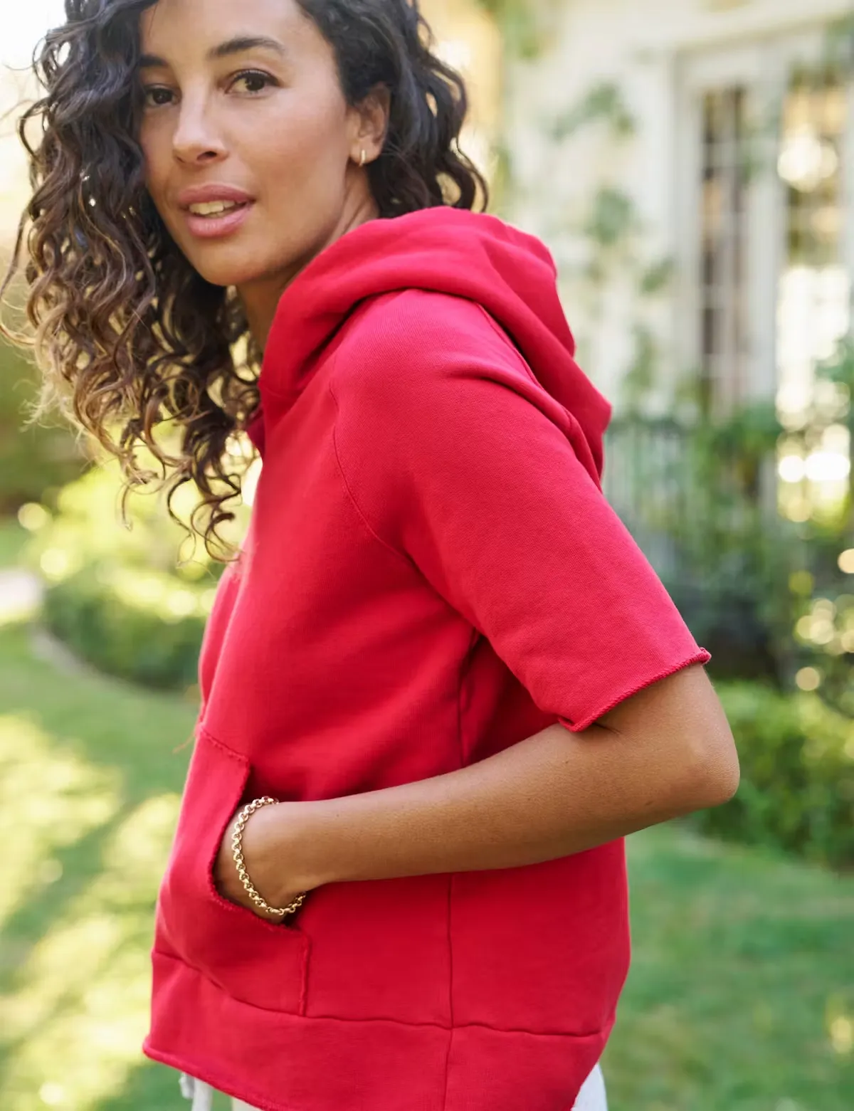 Frank & Eileen - Mel Hoodie in Double Decker Red