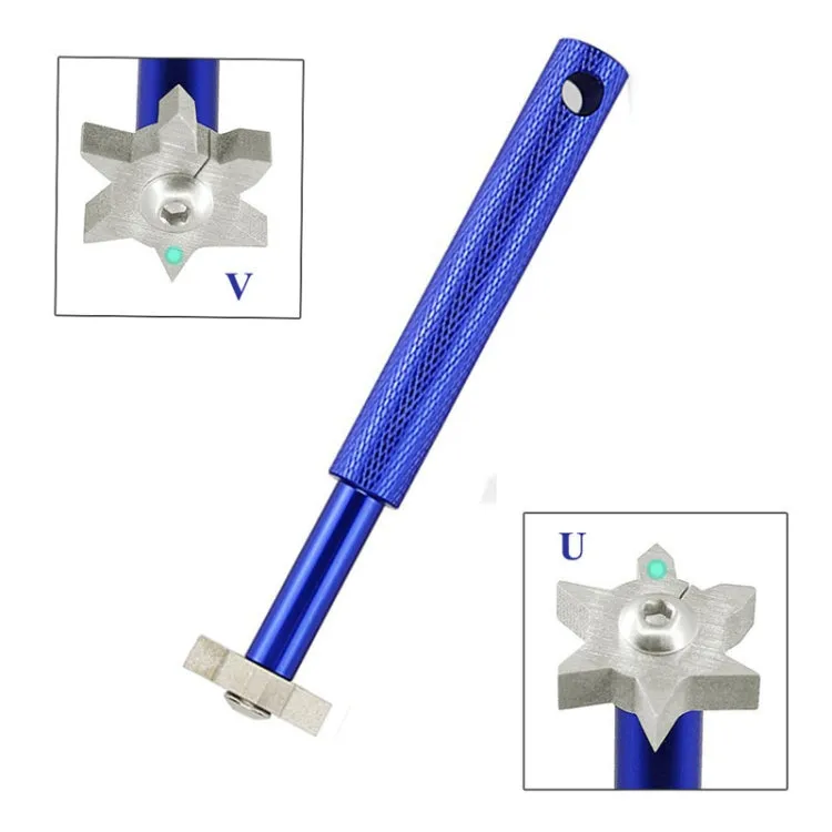 Golf Grooving Head Sharpening Strong Wedge Alloy Tool(Gold)