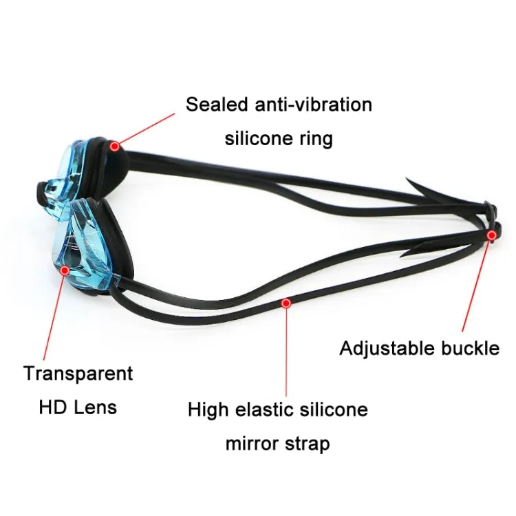 HAIZID Anti-fog Professional Competition Training Swimming Goggles(Transparent Gray)