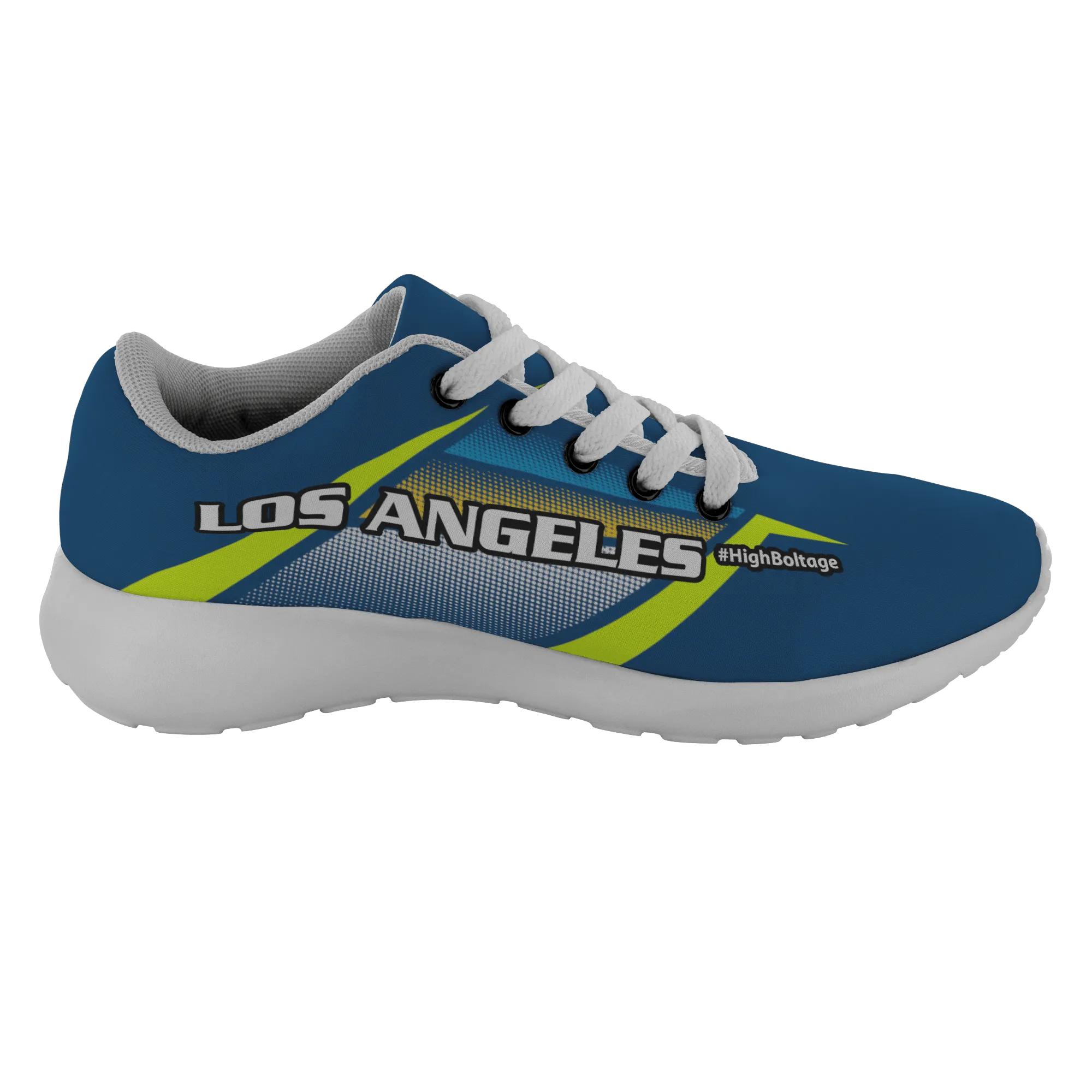 #HighBoltage L.A. Fan Inspired Z Stripe Running Shoes