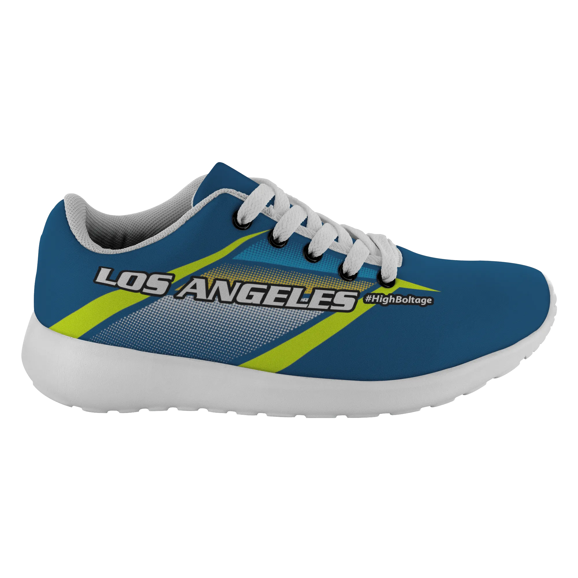 #HighBoltage L.A. Fan Inspired Z Stripe Running Shoes