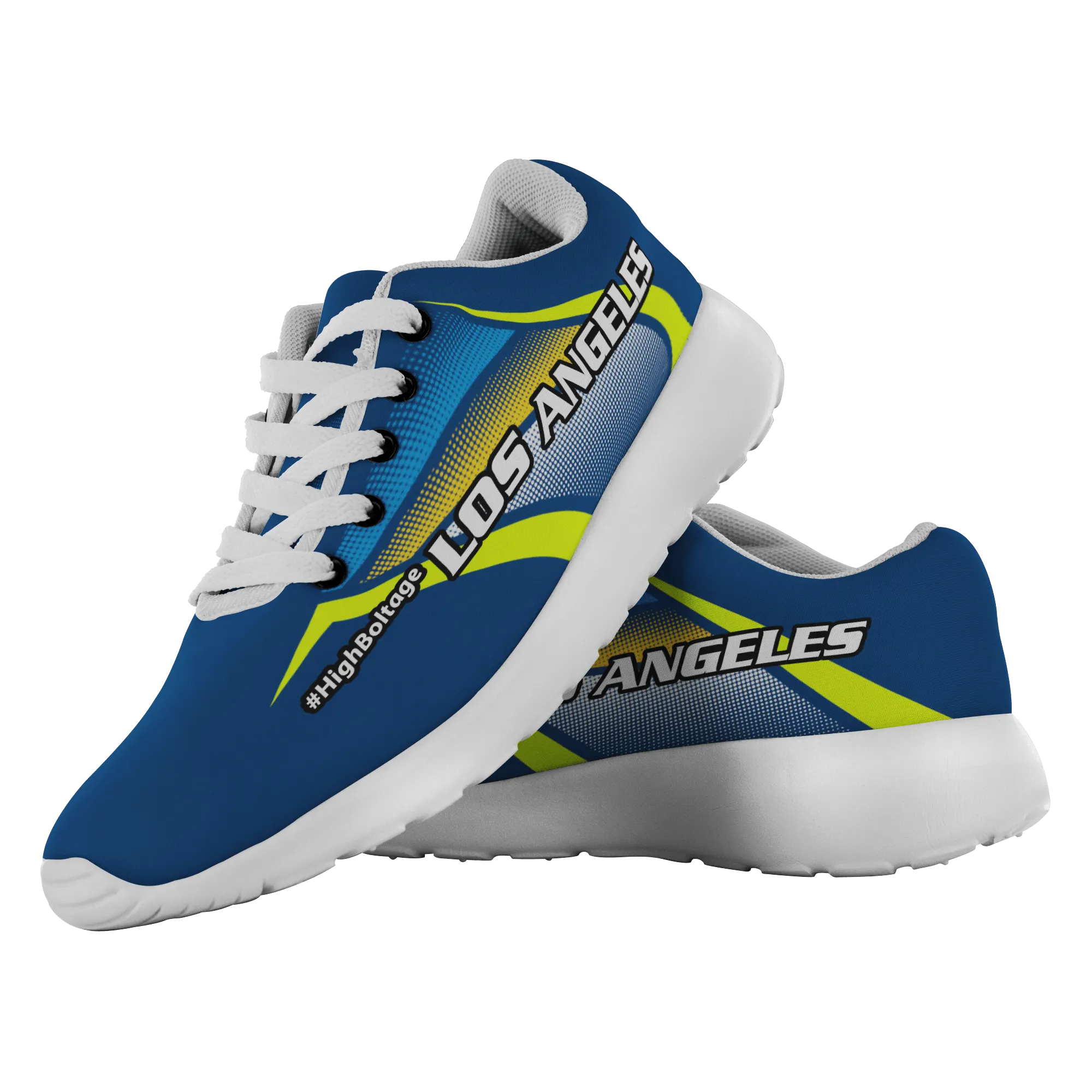 #HighBoltage L.A. Fan Inspired Z Stripe Running Shoes
