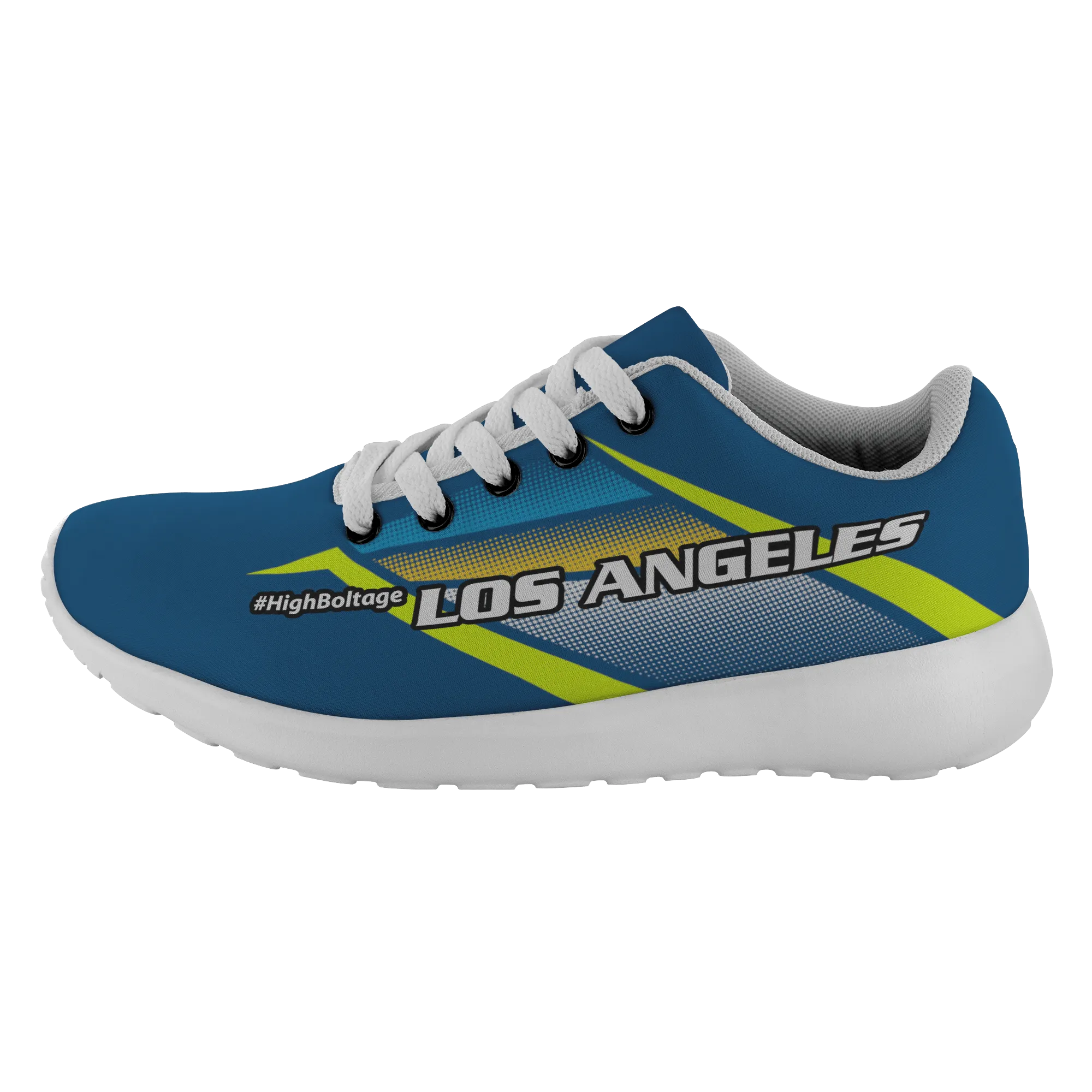 #HighBoltage L.A. Fan Inspired Z Stripe Running Shoes
