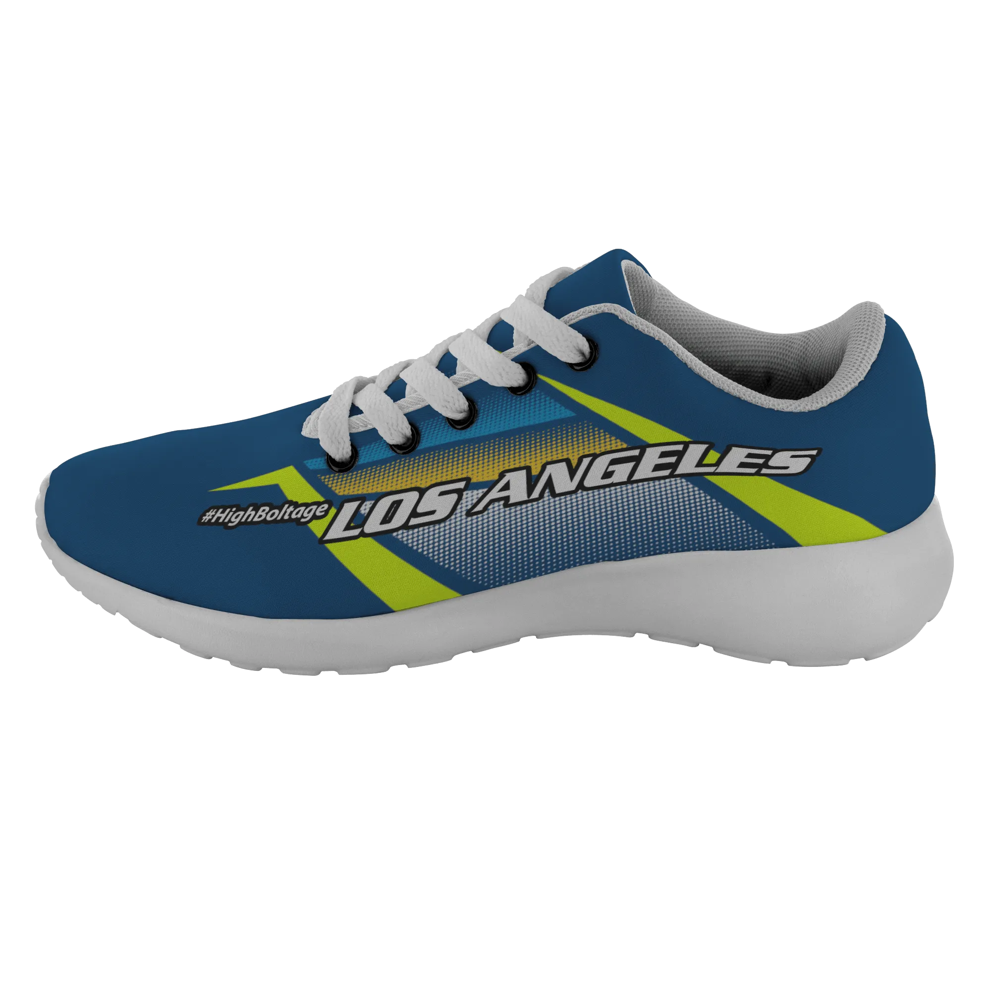 #HighBoltage L.A. Fan Inspired Z Stripe Running Shoes