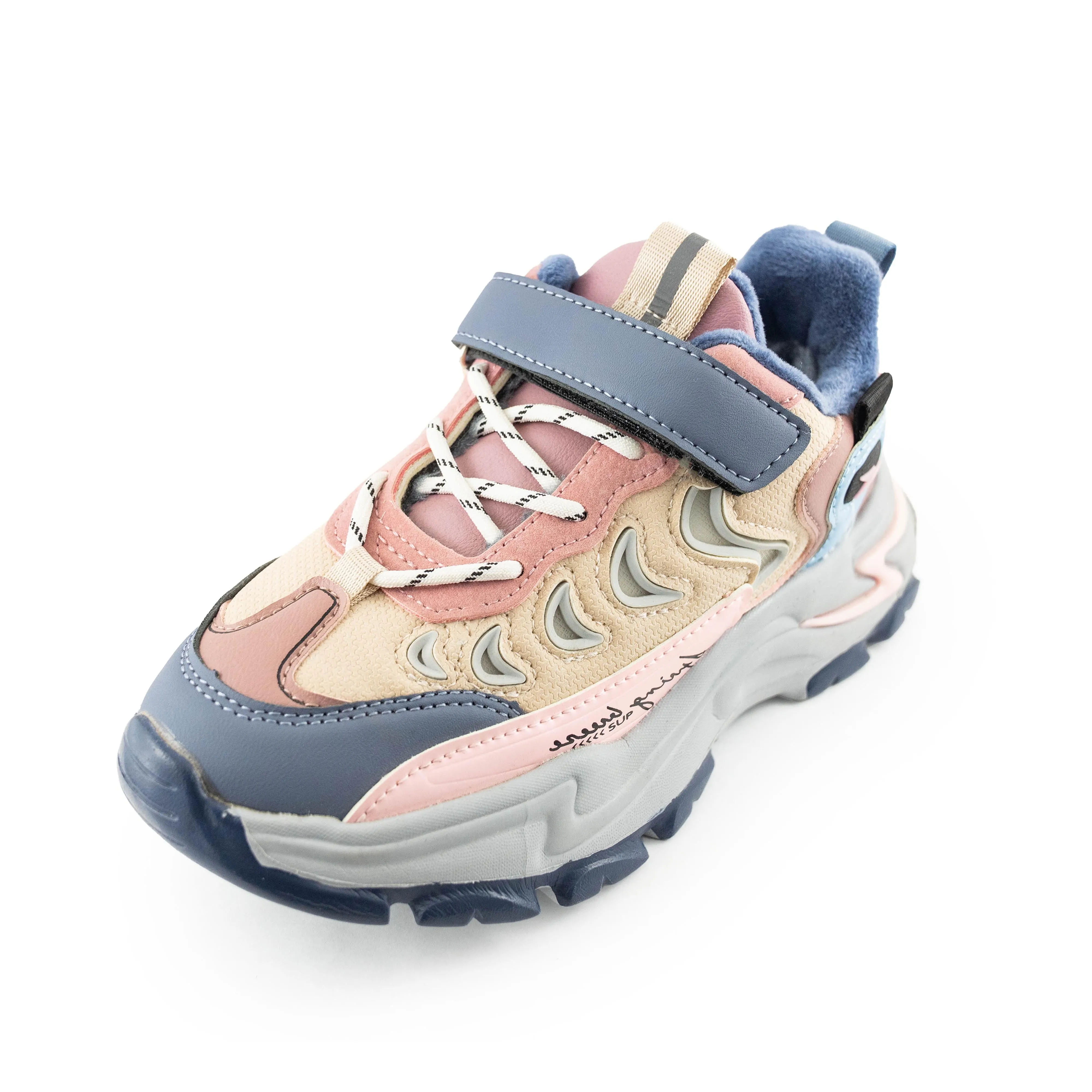 Kids' / Youth Life Style Sneaker - C8006 Pastel pink/Blue/Beige