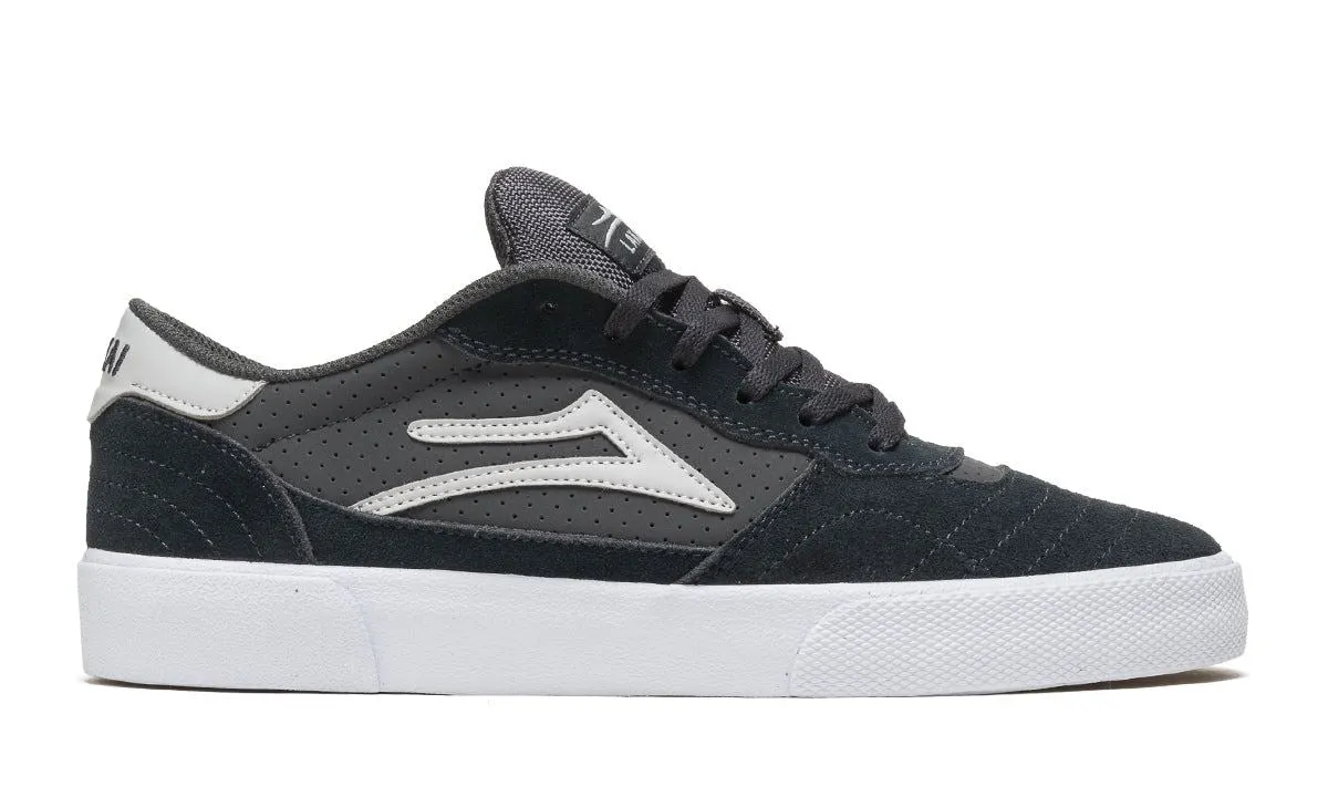 Lakai Cambridge Skate Shoes - Charcoal / White
