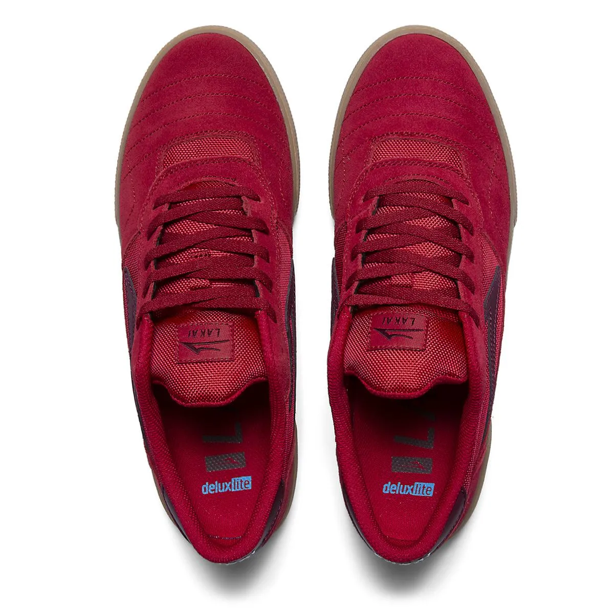 Lakai Cambridge Skate Shoes - Red / Burgundy