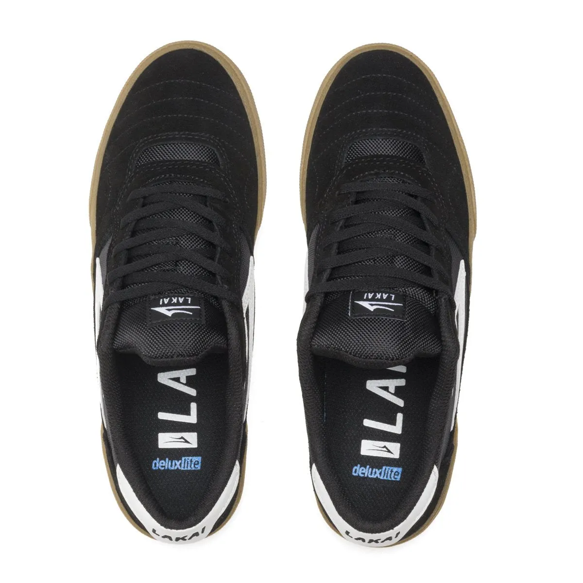 Lakai Cambridge Skateboard Shoe - Black/Gum