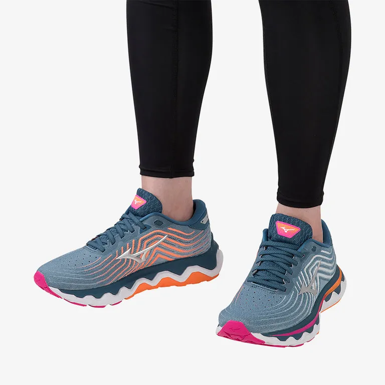 MIZUNO WAVE HORIZON 6 - WOMEN - BLUE ASHES