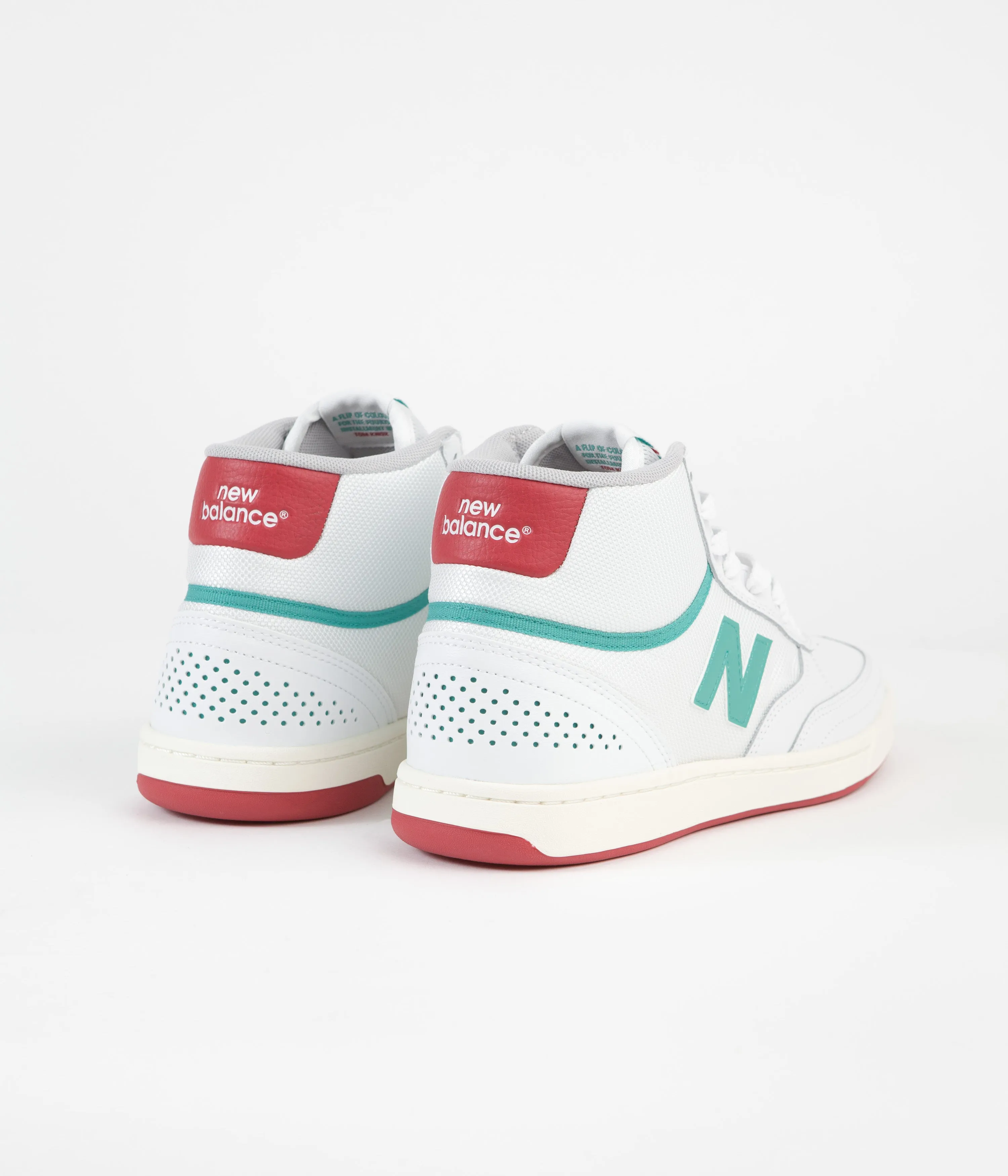 New Balance Numeric 440 Hi Tom Knox Shoes - White / Red / Green